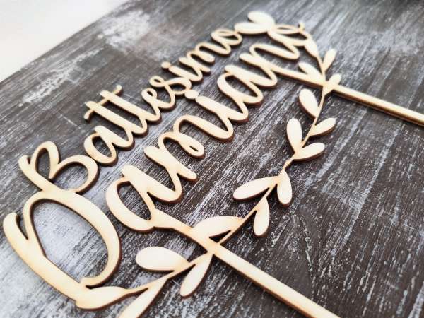cake topper primo compleanno